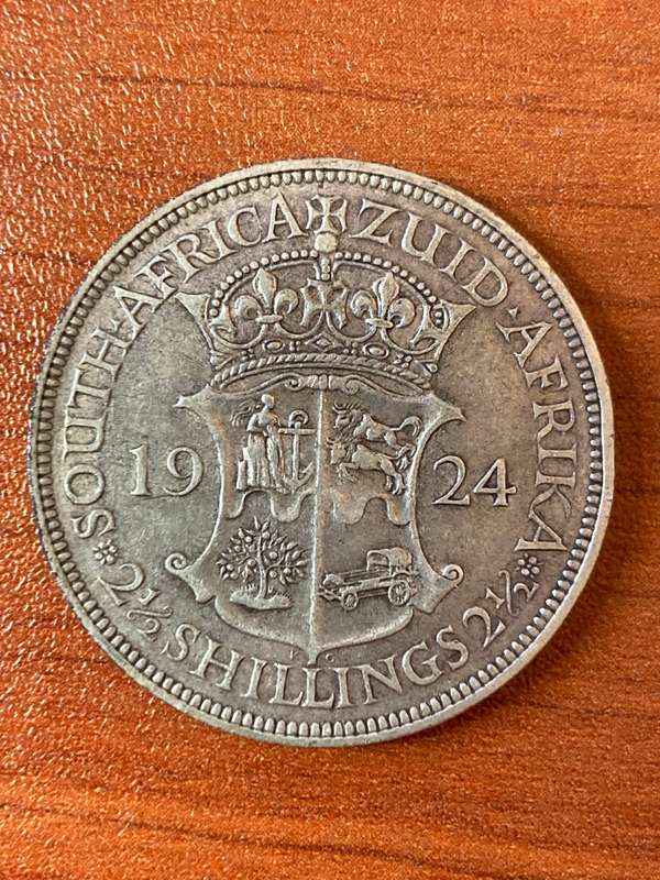 1924 *** 2 1/2 Shilling *** VF details