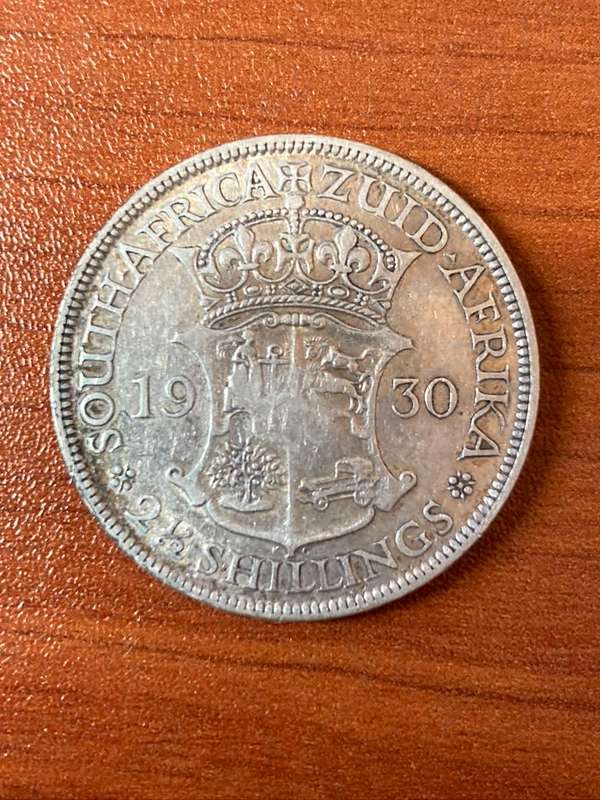 1930 *** 2 1/2 Shilling *** Vf condition *** Scarce coin