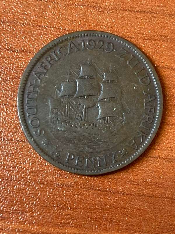 1929 *** 1/2P *** filler coin only