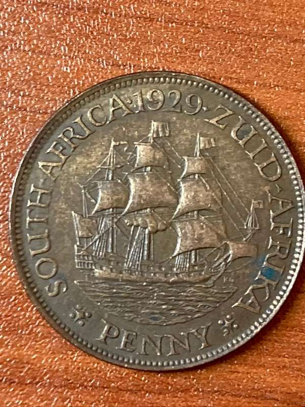 1929 *** Penny  *** Vf condition *** Scarce coin