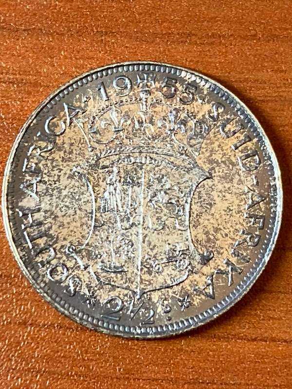 1955 *** 2 1/2 Shilling *** Proof under all that