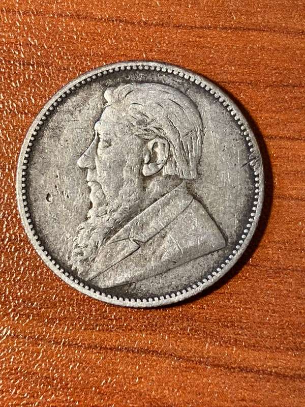 1895 *** Shilling *** XF details, still collectable