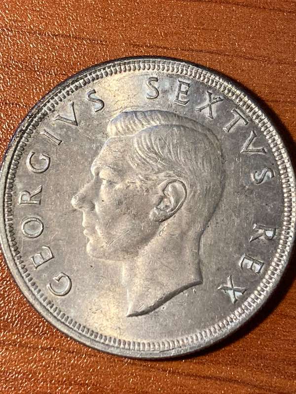 1948 *** 5 Shilling *** 80% silver crown , au
