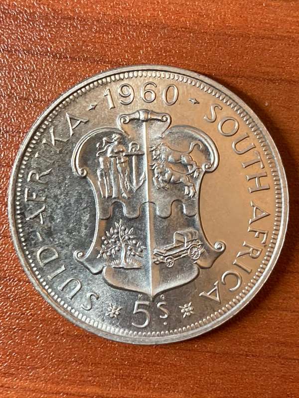 1960 *** 5 Shilling *** PROOF COIN