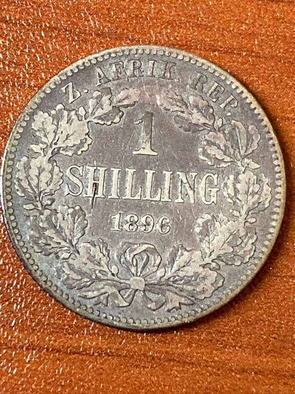 1894 *** Shilling *** zar boer war art