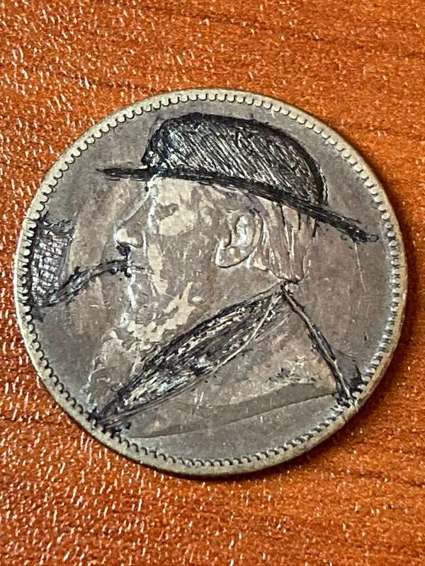 1894 *** Shilling *** zar boer war art