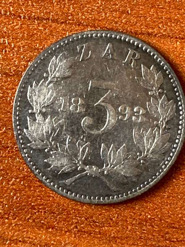 1893 *** 3P *** Very scarce tickey