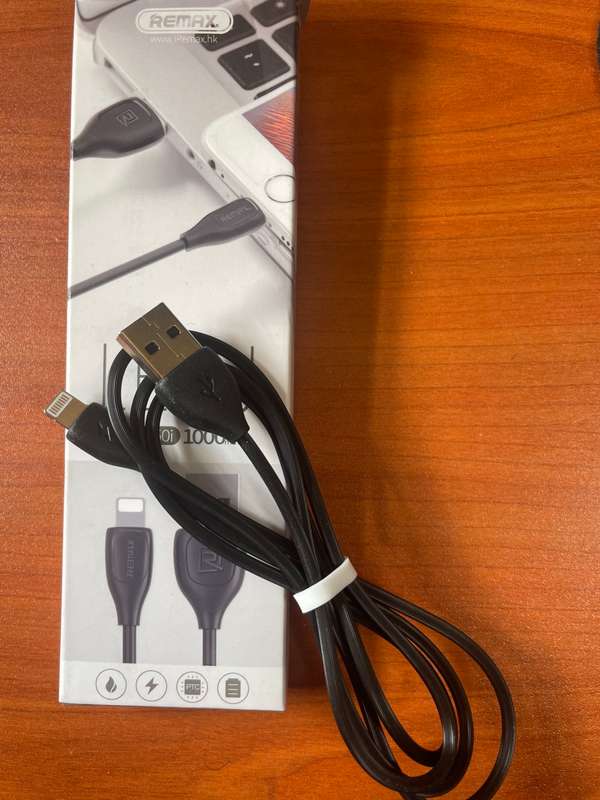 Remax IPhone charger - very good quality and used many for over 2 years with no problems