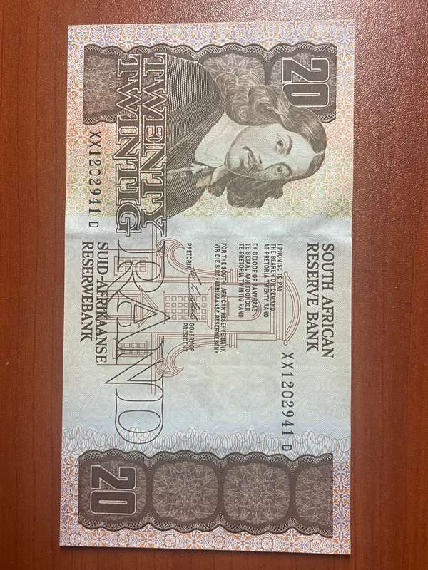 Stal *** R20 Replacement note *** 1990 first issue *** Top note XX prefix