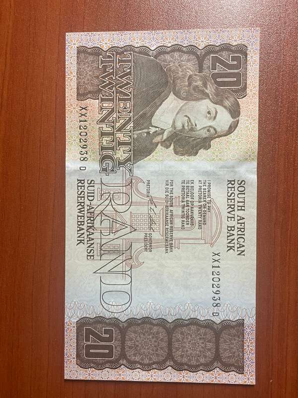 Stal *** R20 Replacement note *** 1990 first issue *** Top note XX prefix