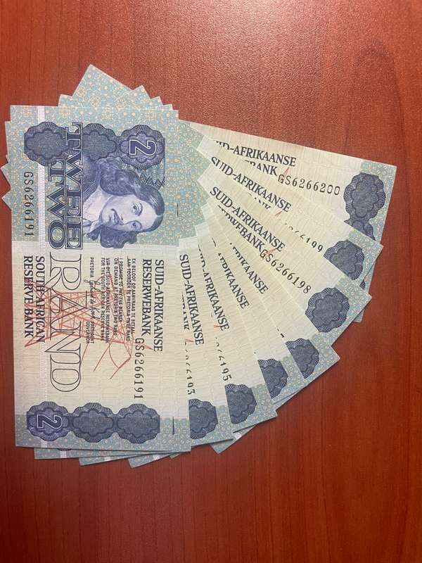 GHC de Kock *** R2 1989 second issue *** last batch 10 consecutive notes note marks on some