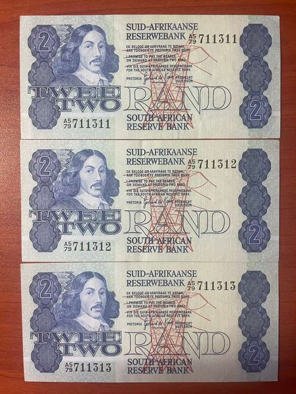 GHC de Kock *** R2 *** 1981 second issue *** 3 consecutive notes