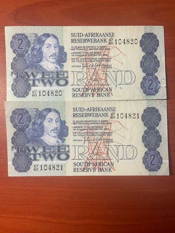 GHC de Kock *** R2 *** 1981 second issue *** 2 consecutive notes