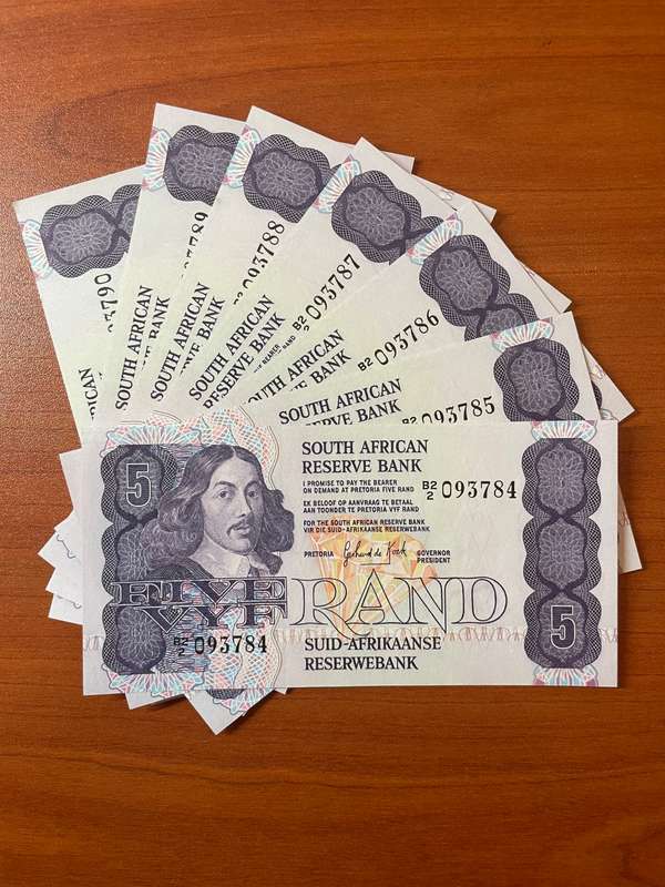 GHC de Kock *** R5 ***1981 second issue *** 7 consecutive notes