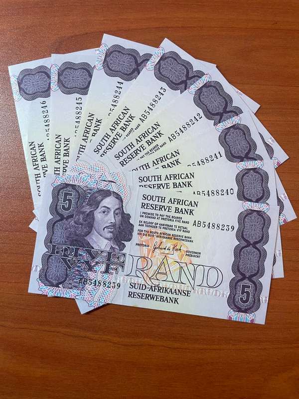 GHC de Kock *** R5 ***1989 3rd issue *** 8 consecutive notes