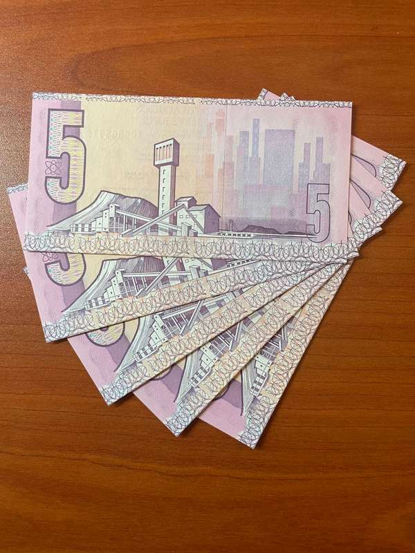 GHC de Kock *** R5 ***1989 3rd issue *** 5 consecutive notes