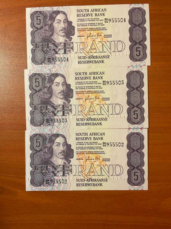 GHC de Kock *** R5 ***1984 3rd issue *** 2 consecutive notes