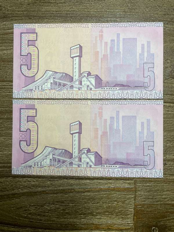 GHC de Kock *** R5 ***1989 3rd issue *** 2 consecutive notes