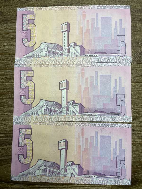 GHC de Kock *** R5 ***1989 3rd issue *** 3 consecutive notes