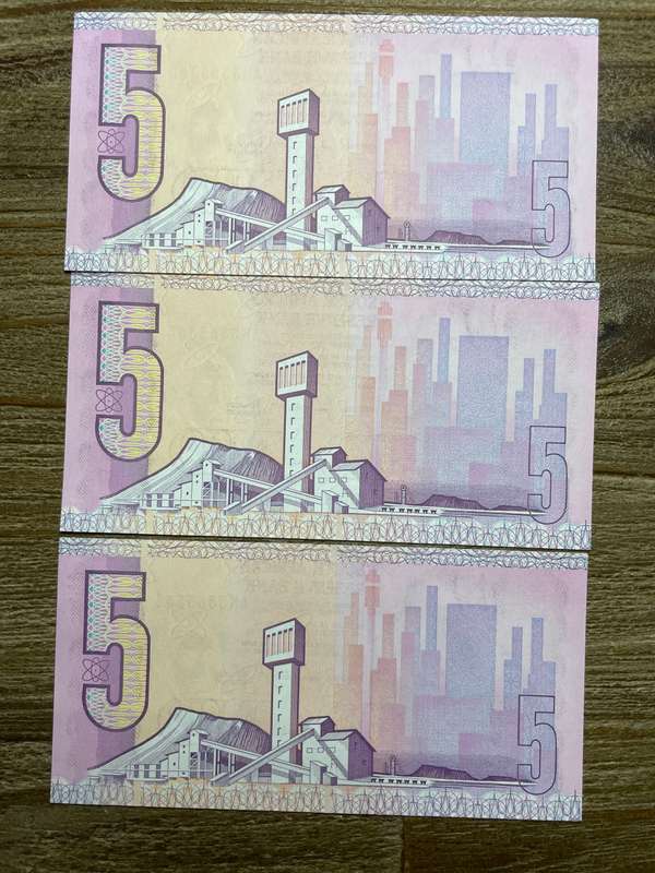GHC de Kock *** R5 ***1989 3rd issue *** 3 consecutive notes
