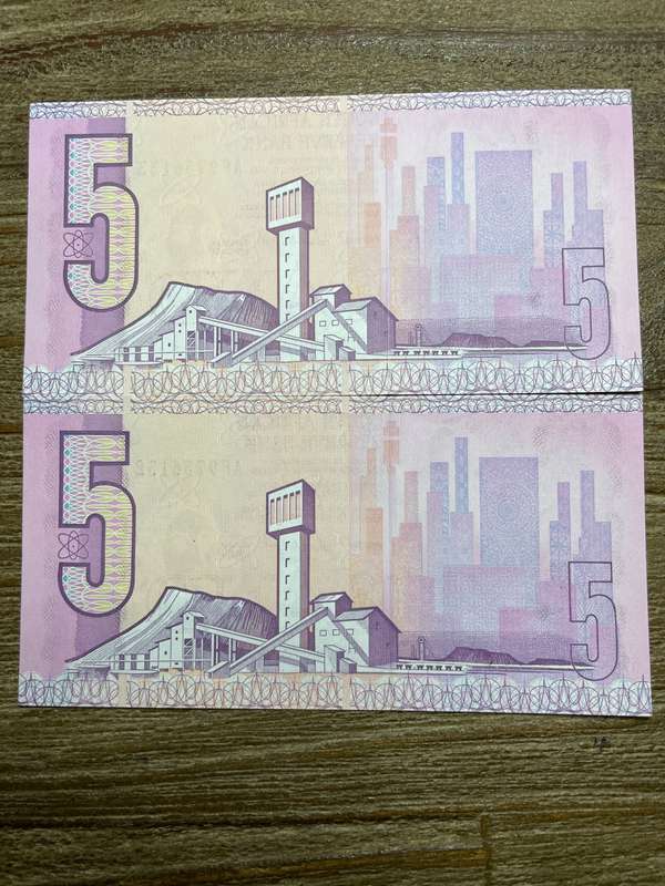 GHC de Kock *** R5 ***1989 3rd issue *** 2 consecutive notes