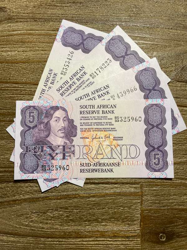 GHC de Kock *** R5 ***1989 3rd issue *** 4 different prefix notes
