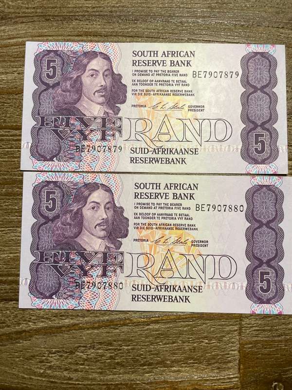 Stals *** R5 ***1990 First and only issue *** 2 great consecutive notes