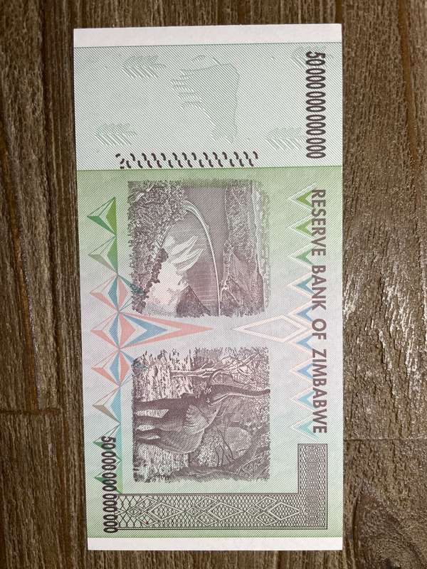 Zimbabwe *** 2009 **** 50 trillion dollars *** elusive notes, going up in price