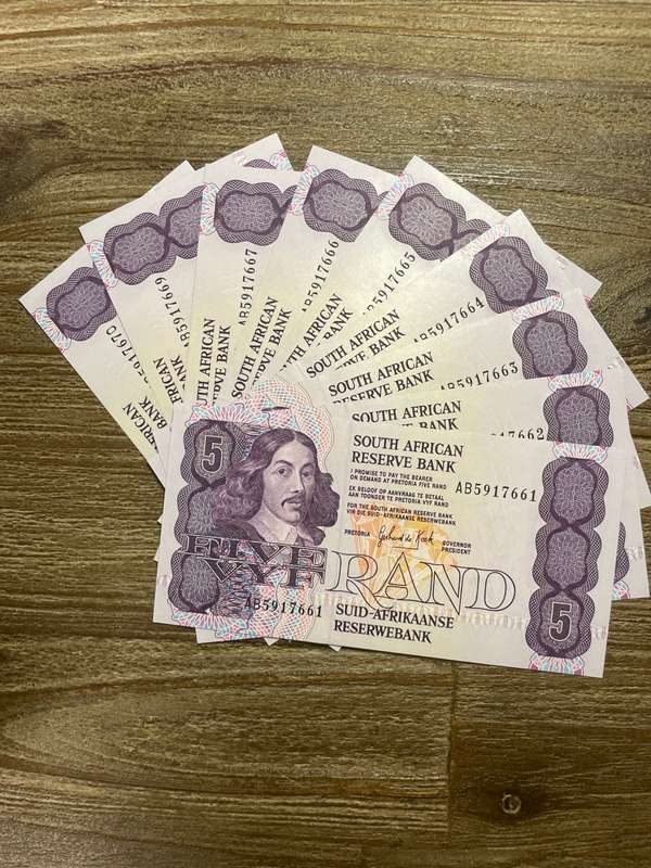 GHC de Kock *** R5 *** 1989 third issue *** 10 consecutive magnificient notes