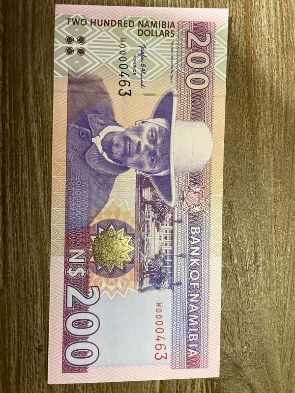 Namibia  *** $200 replacement note  *** w series