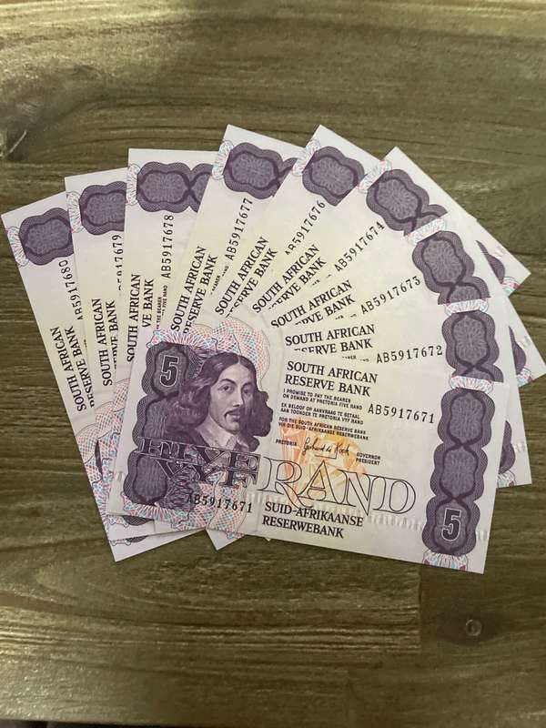 GHC de Kock *** R5 *** 1989 third issue *** 9 great consecutive notes