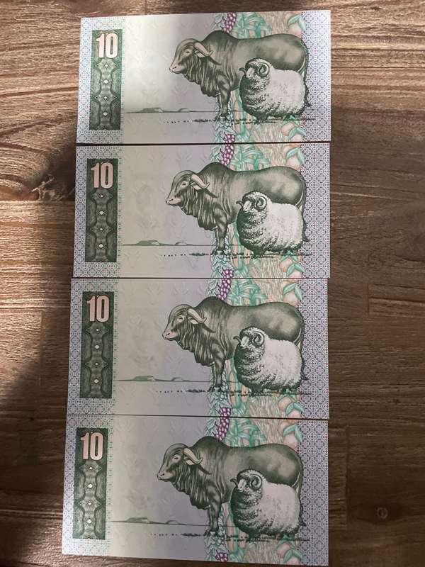 GHC de Kock *** R10 *** 1985 third issue *** 4 beautiful consecutive notes