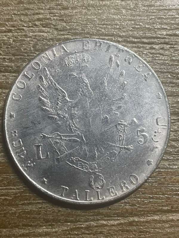 1891 *** Italian 5 lira *** Imitation Crown not silver