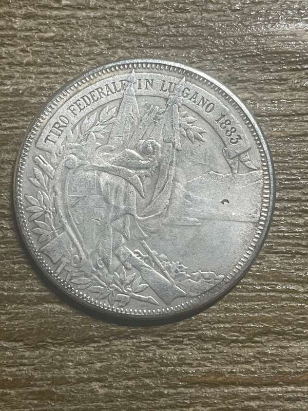 1883 *** 5 fr *** Imitation Crown not silver