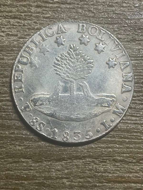 1835 *** Boliviana crown *** Imitation Crown not silver