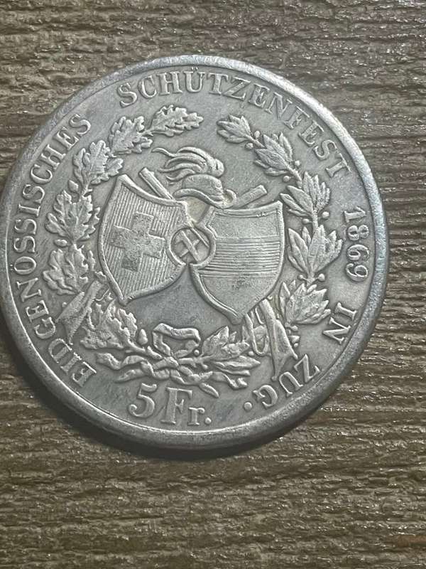 1869 *** 5F crown *** Imitation Crown not silver