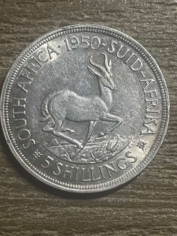 1950 *** 5 Shilling *** Scarce year, decent to collect