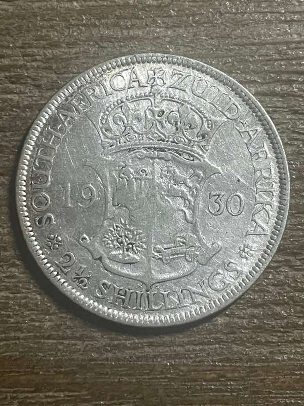 1930 *** 2 1/2 Shilling *** scarce filler coin