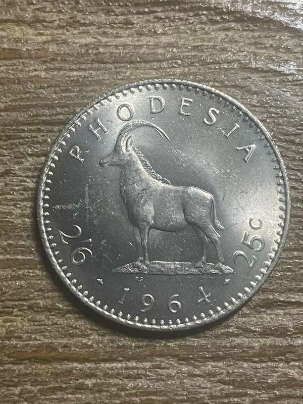1964 *** 2/6.   25c *** uncirculated condition, full of lustre and mint bloom