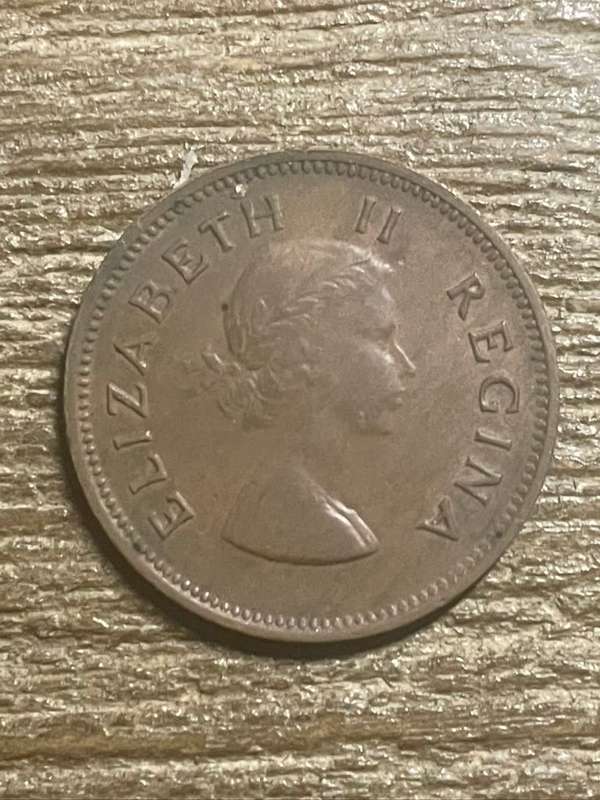 1953 *** 1/2 Penny *** Flat strike still collectable