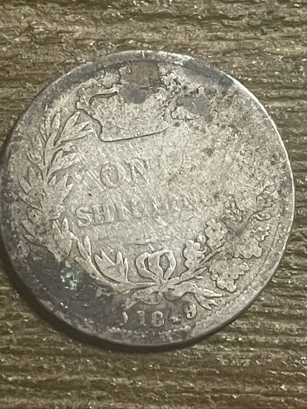1849 *** British Shilling *** fine condition