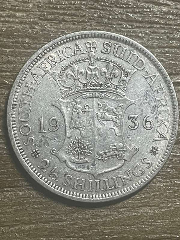 1936 *** 2 1/2 Shilling *** vf collectable