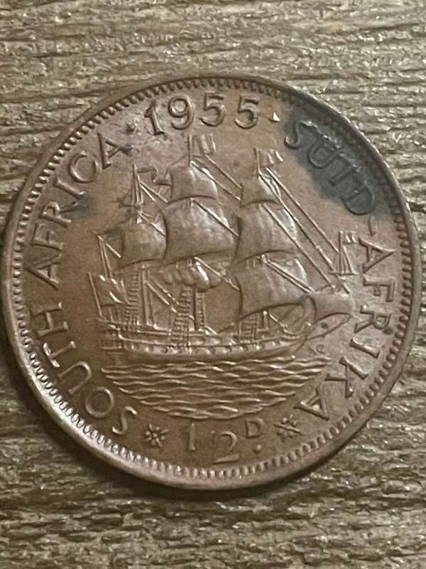 1955 *** Penny *** A/unc  under R100