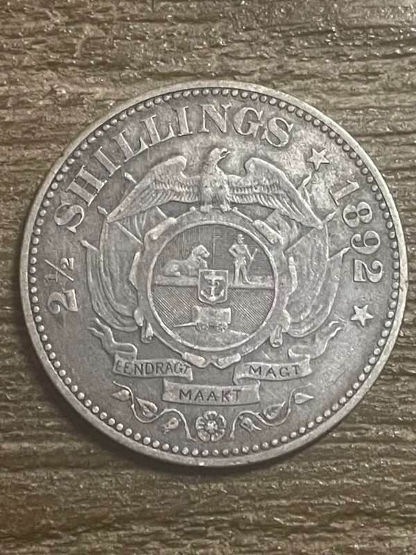 1892 *** 2 1/2 Shilling *** vf condition please view picture