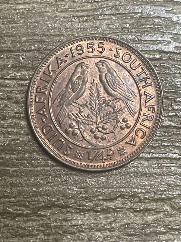 1955 *** 1/4P *** Definite unc, bought as such from a dealer