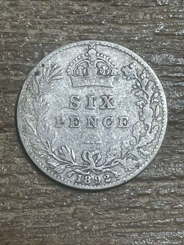 1892 *** 6P *** British 6P very collectable