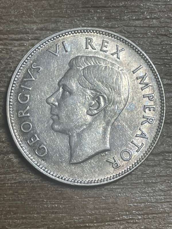 1945 *** 2 1/2 Shilling *** very decent coin hard to find better