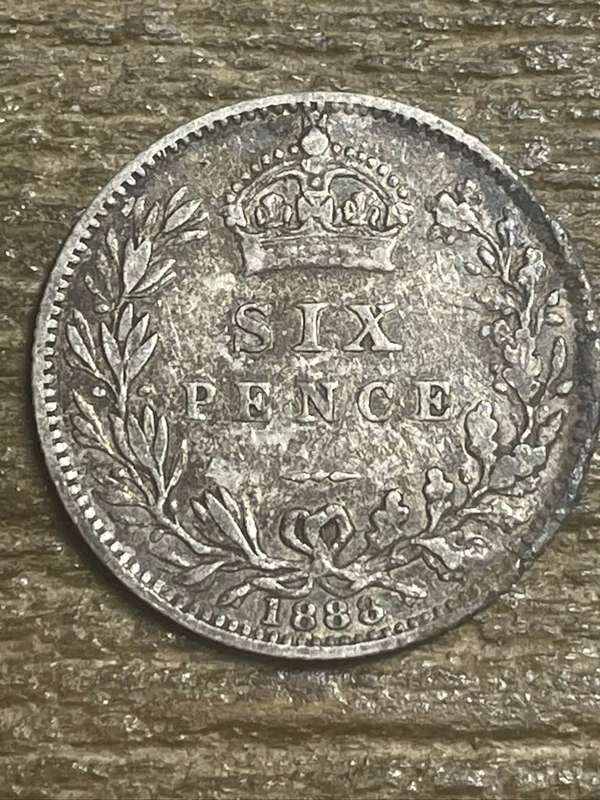 1888 *** British 6P *** great condition for a scarce coin