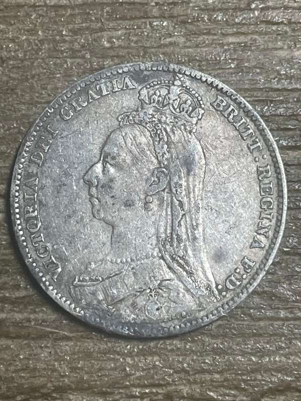 1890 *** British  Shilling *** vf condition
