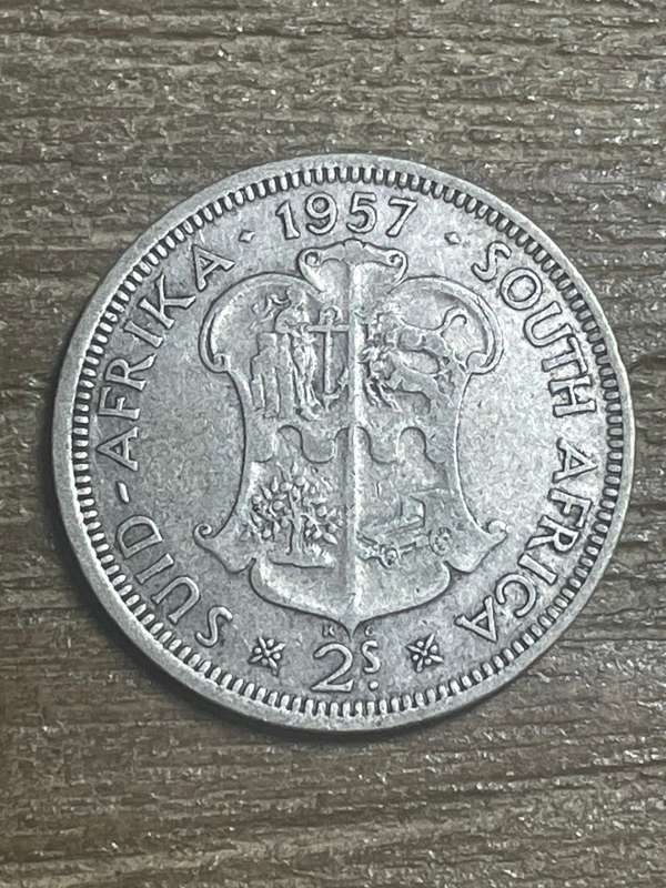 1957 *** 2 shilling *** silver content